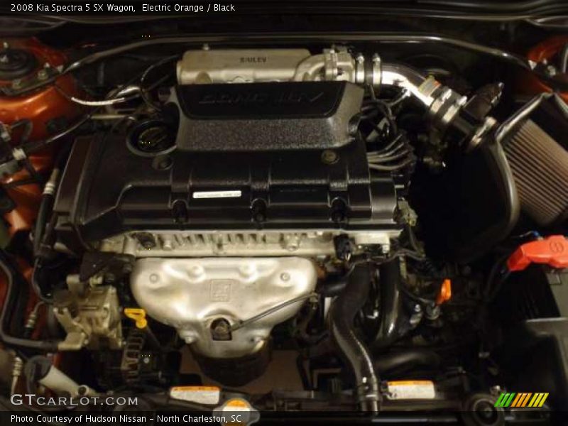 Electric Orange / Black 2008 Kia Spectra 5 SX Wagon