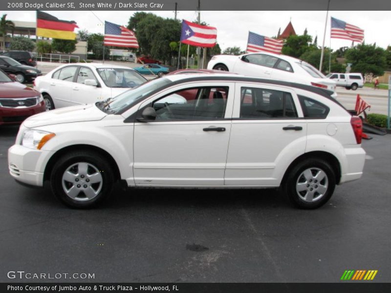 Stone White / Dark Slate Gray 2008 Dodge Caliber SE