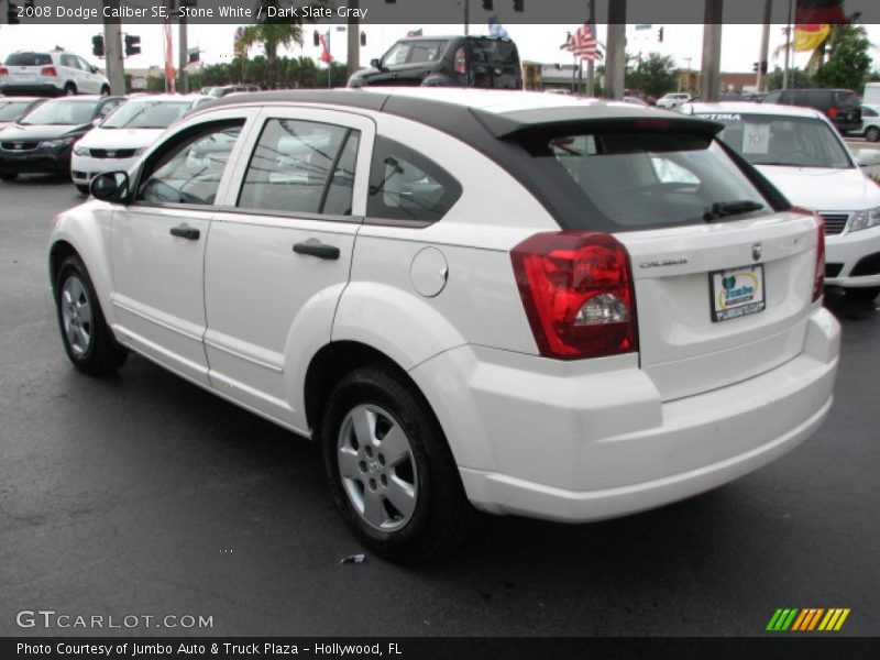 Stone White / Dark Slate Gray 2008 Dodge Caliber SE