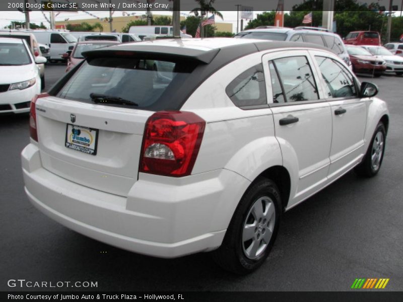 Stone White / Dark Slate Gray 2008 Dodge Caliber SE