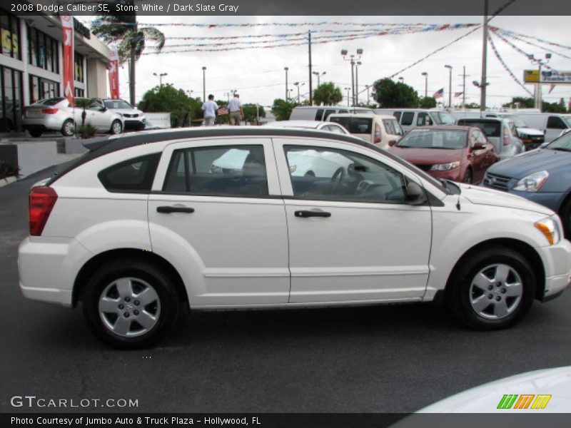 Stone White / Dark Slate Gray 2008 Dodge Caliber SE