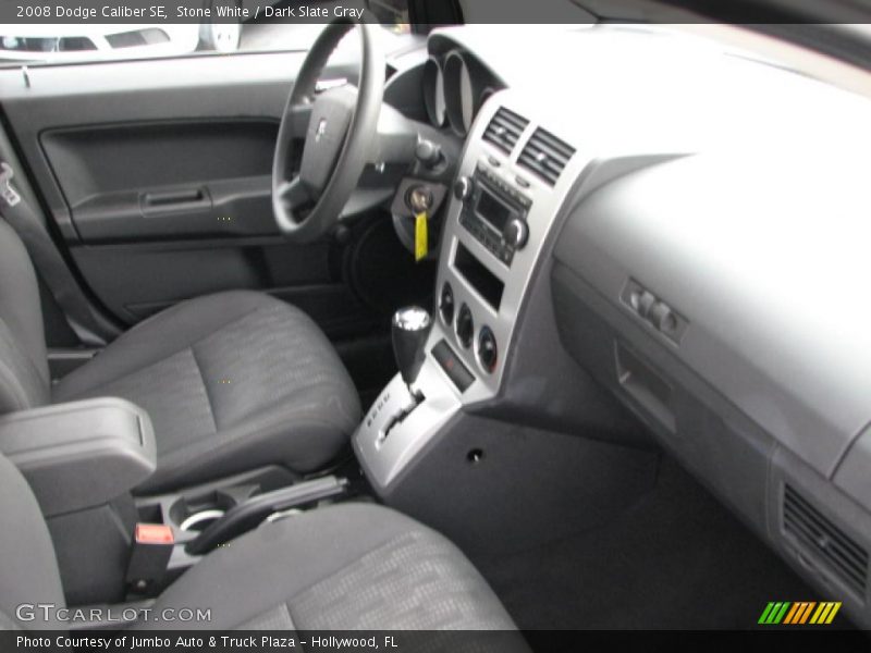 Stone White / Dark Slate Gray 2008 Dodge Caliber SE