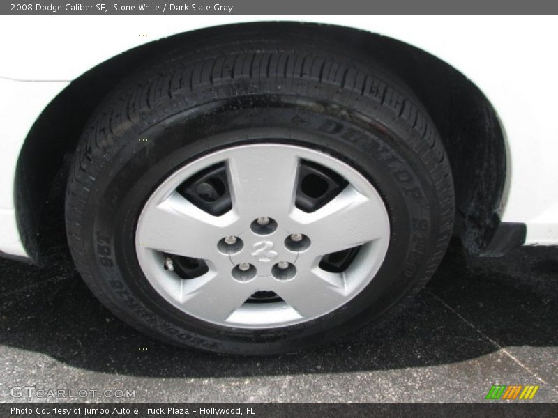 Stone White / Dark Slate Gray 2008 Dodge Caliber SE