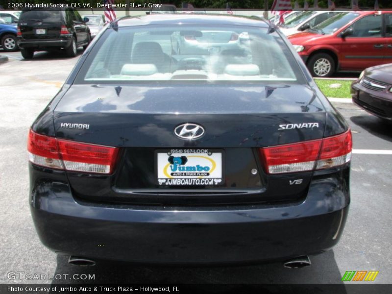 Deepwater Blue / Gray 2006 Hyundai Sonata GLS V6