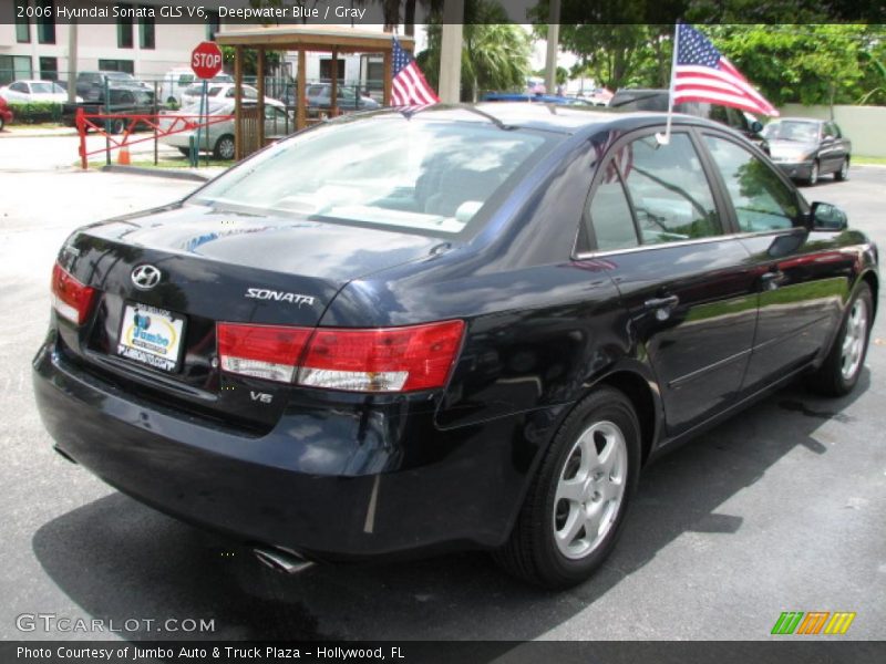 Deepwater Blue / Gray 2006 Hyundai Sonata GLS V6