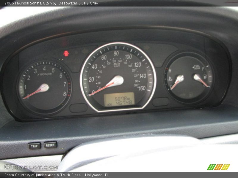 Deepwater Blue / Gray 2006 Hyundai Sonata GLS V6