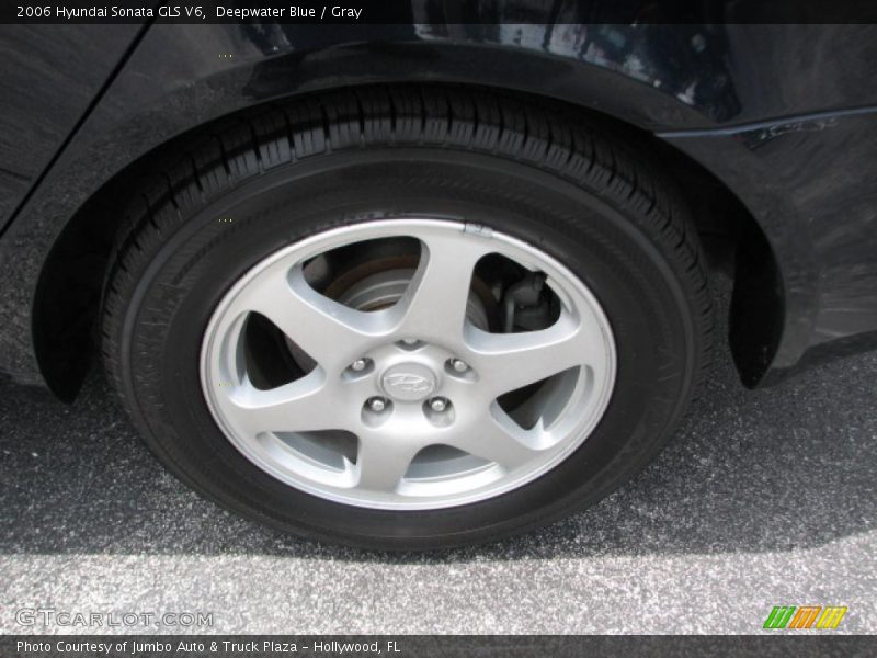 Deepwater Blue / Gray 2006 Hyundai Sonata GLS V6