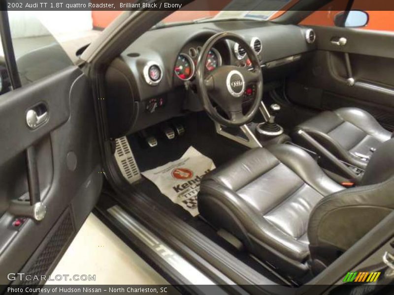 Ebony Interior - 2002 TT 1.8T quattro Roadster 