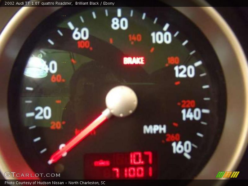 Brilliant Black / Ebony 2002 Audi TT 1.8T quattro Roadster