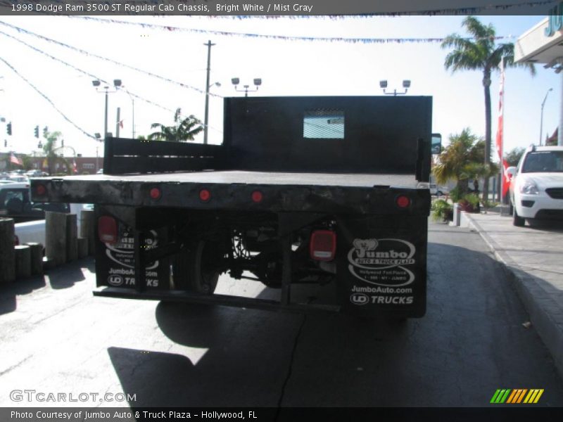 Bright White / Mist Gray 1998 Dodge Ram 3500 ST Regular Cab Chassis