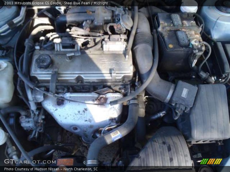 Steel Blue Pearl / Midnight 2003 Mitsubishi Eclipse GS Coupe