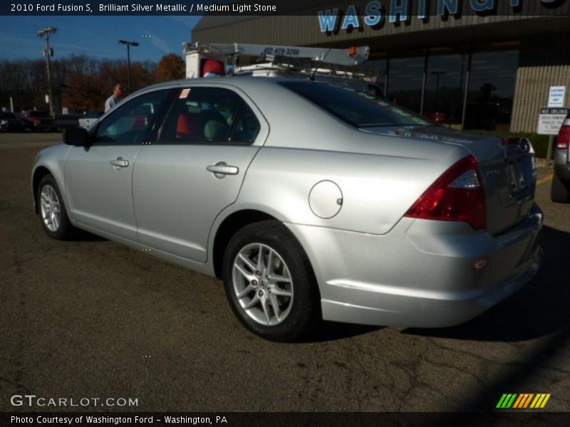Brilliant Silver Metallic / Medium Light Stone 2010 Ford Fusion S