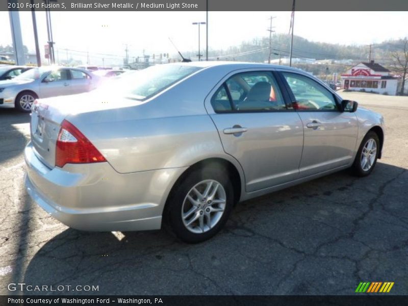 Brilliant Silver Metallic / Medium Light Stone 2010 Ford Fusion S
