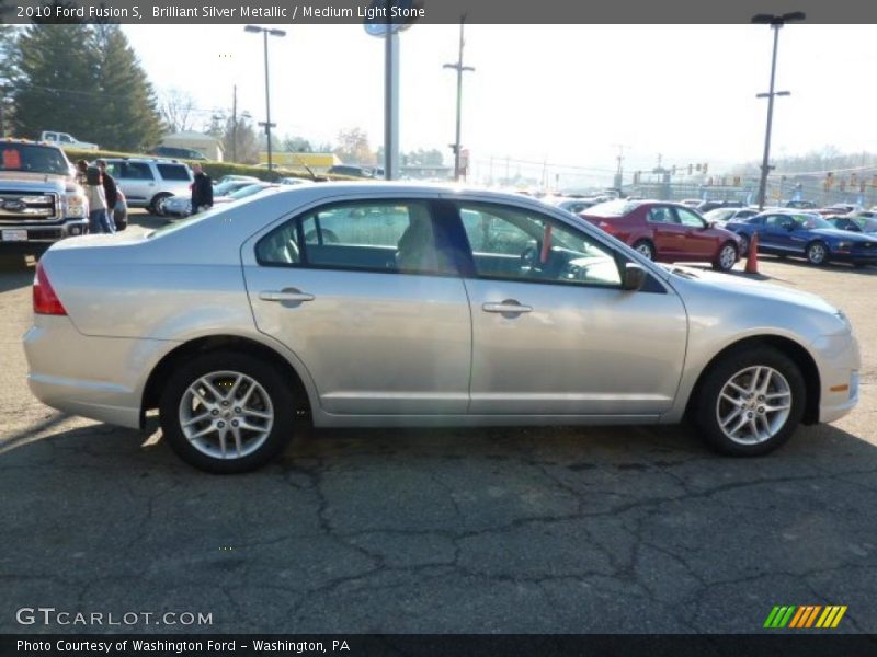 Brilliant Silver Metallic / Medium Light Stone 2010 Ford Fusion S