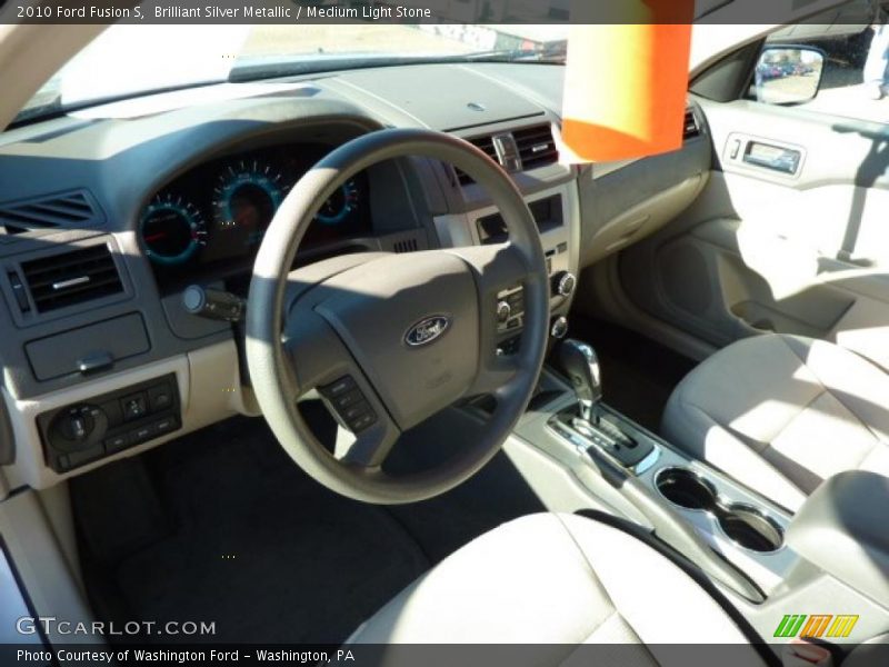 Brilliant Silver Metallic / Medium Light Stone 2010 Ford Fusion S