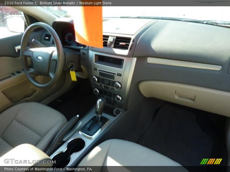 Brilliant Silver Metallic / Medium Light Stone 2010 Ford Fusion S
