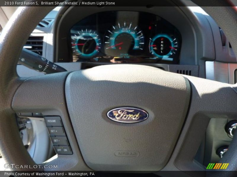 Brilliant Silver Metallic / Medium Light Stone 2010 Ford Fusion S