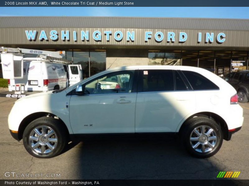 White Chocolate Tri Coat / Medium Light Stone 2008 Lincoln MKX AWD