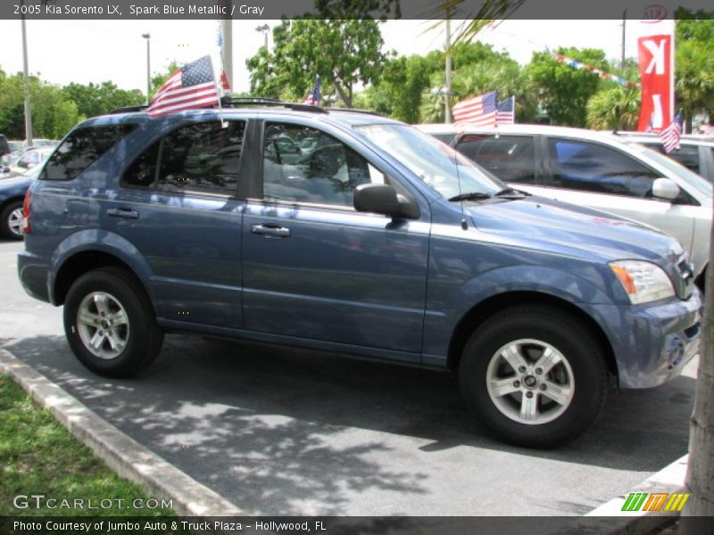 Spark Blue Metallic / Gray 2005 Kia Sorento LX