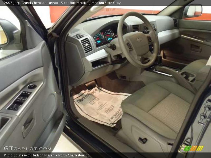 Steel Blue Metallic / Medium Slate Gray 2007 Jeep Grand Cherokee Laredo