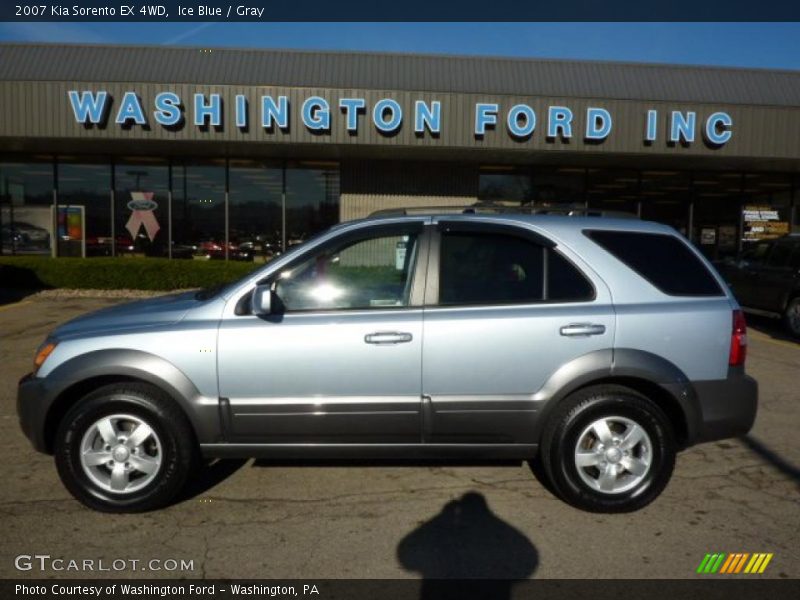 Ice Blue / Gray 2007 Kia Sorento EX 4WD