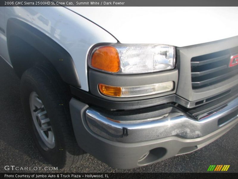 Summit White / Dark Pewter 2006 GMC Sierra 2500HD SL Crew Cab