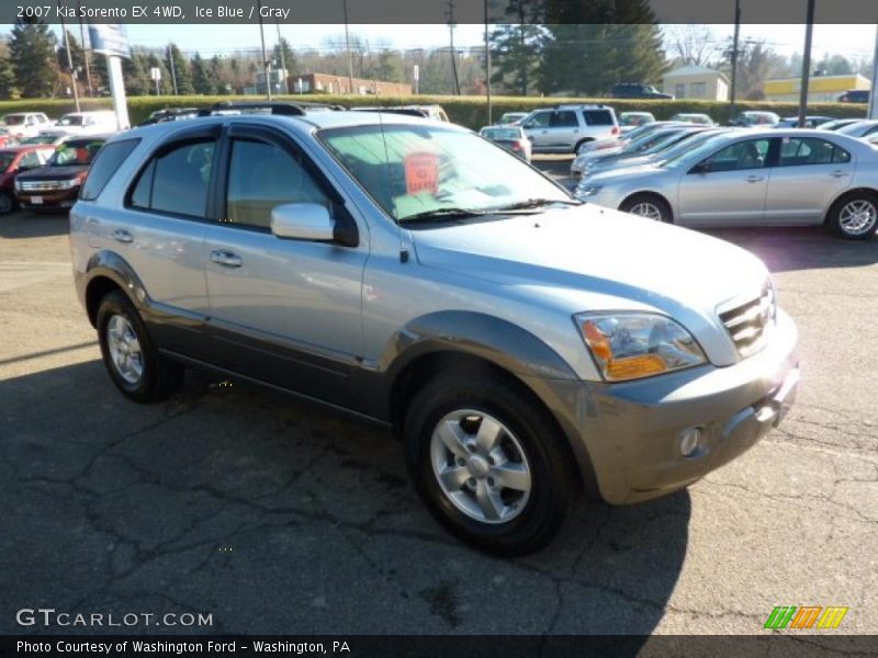 Ice Blue / Gray 2007 Kia Sorento EX 4WD
