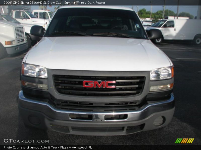 Summit White / Dark Pewter 2006 GMC Sierra 2500HD SL Crew Cab