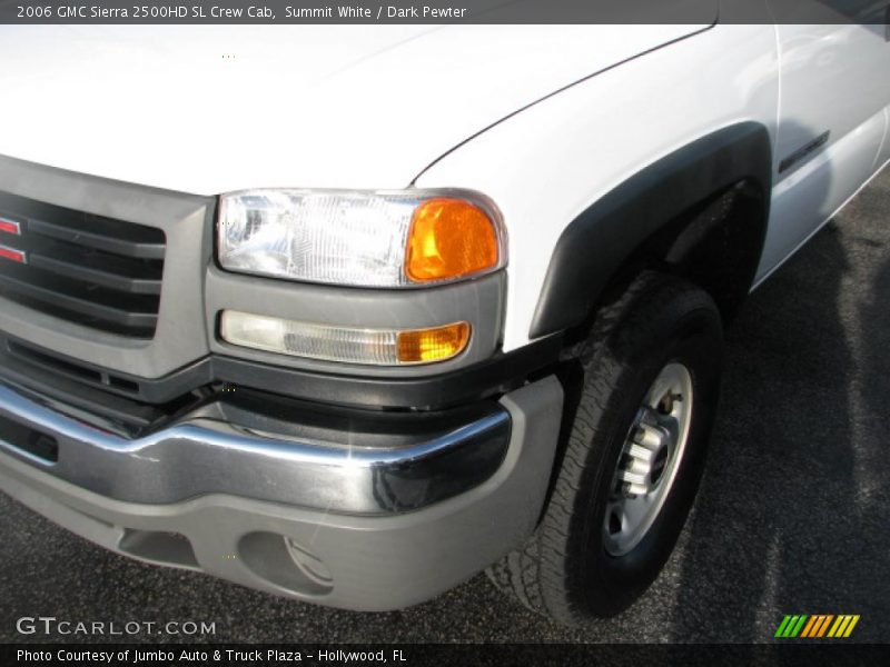 Summit White / Dark Pewter 2006 GMC Sierra 2500HD SL Crew Cab