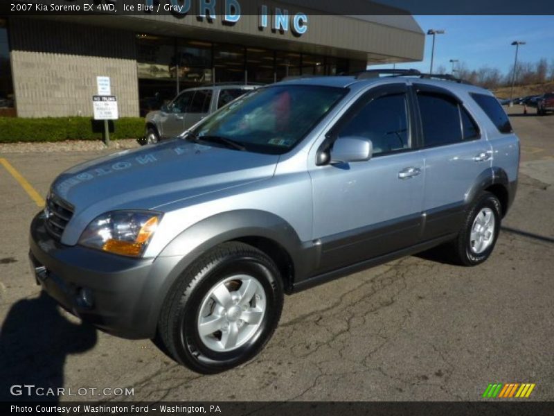 Ice Blue / Gray 2007 Kia Sorento EX 4WD