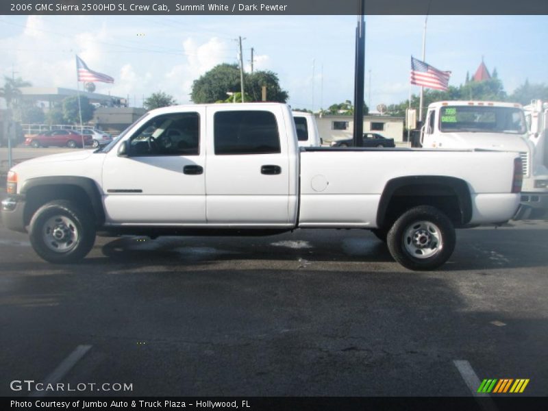Summit White / Dark Pewter 2006 GMC Sierra 2500HD SL Crew Cab