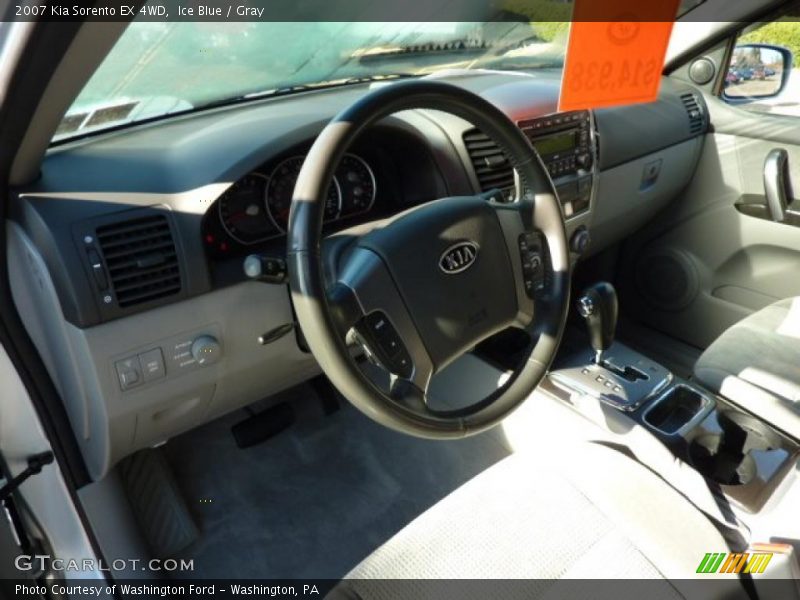 Ice Blue / Gray 2007 Kia Sorento EX 4WD
