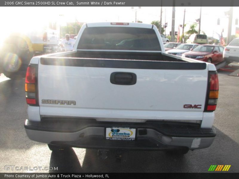 Summit White / Dark Pewter 2006 GMC Sierra 2500HD SL Crew Cab