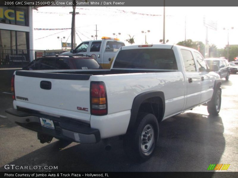 Summit White / Dark Pewter 2006 GMC Sierra 2500HD SL Crew Cab