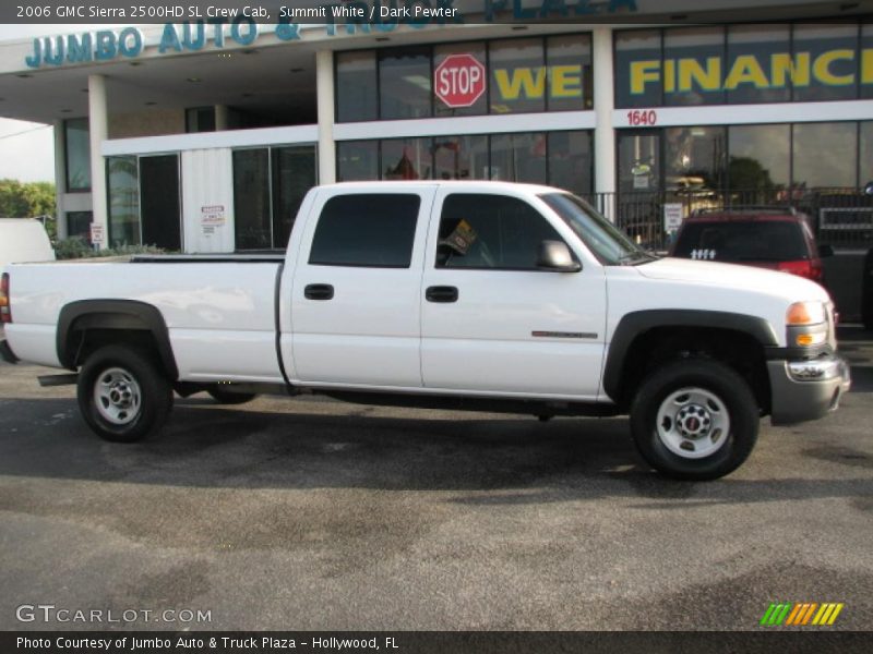 Summit White / Dark Pewter 2006 GMC Sierra 2500HD SL Crew Cab