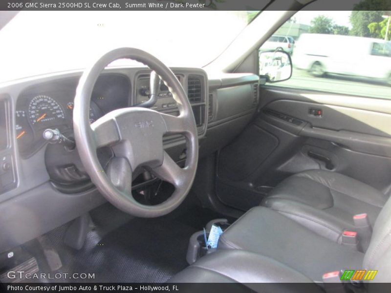 Summit White / Dark Pewter 2006 GMC Sierra 2500HD SL Crew Cab