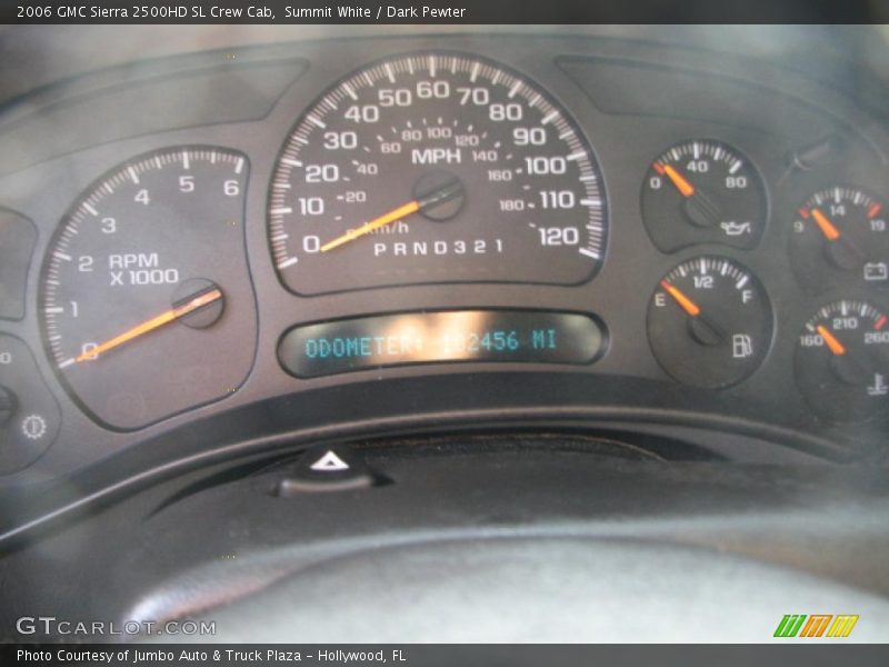 Summit White / Dark Pewter 2006 GMC Sierra 2500HD SL Crew Cab