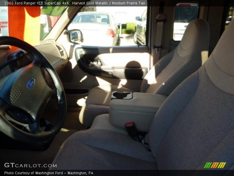 Harvest Gold Metallic / Medium Prairie Tan 2002 Ford Ranger XLT SuperCab 4x4