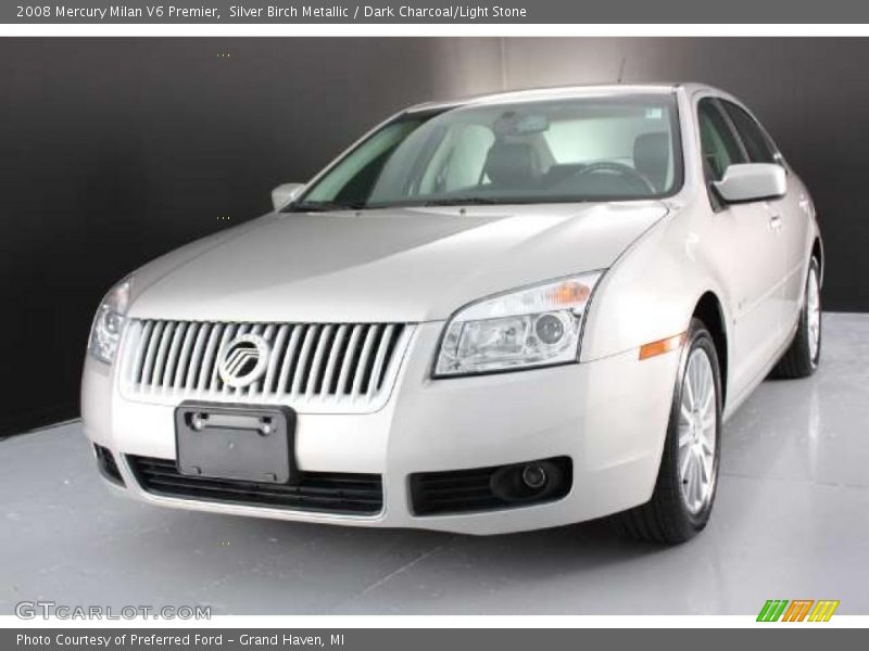 Silver Birch Metallic / Dark Charcoal/Light Stone 2008 Mercury Milan V6 Premier