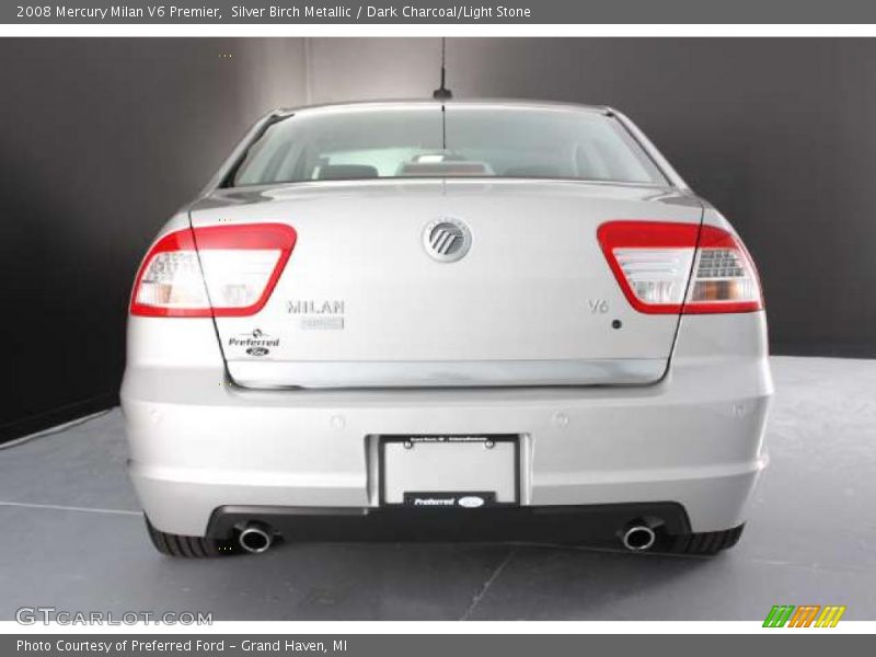 Silver Birch Metallic / Dark Charcoal/Light Stone 2008 Mercury Milan V6 Premier