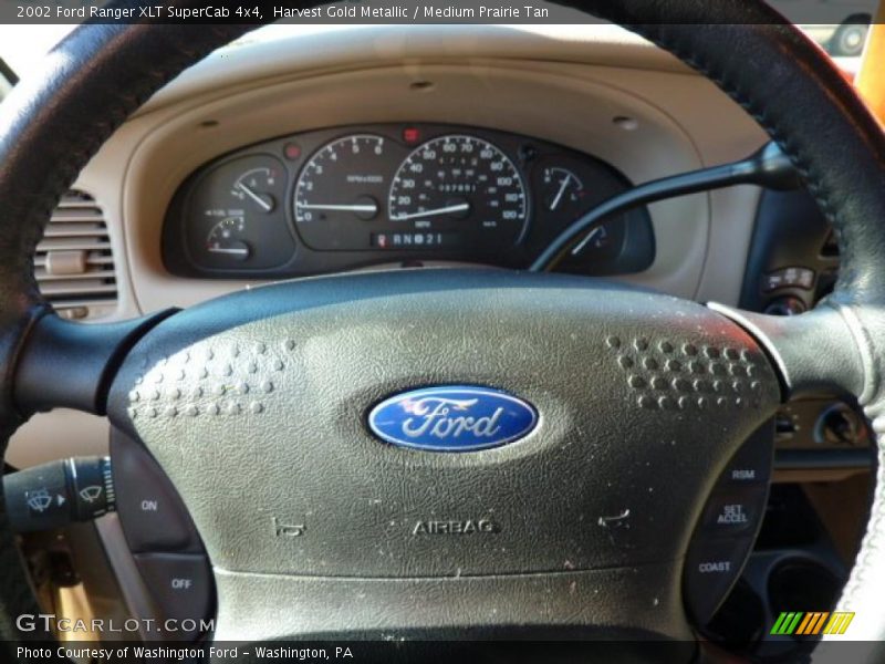 Harvest Gold Metallic / Medium Prairie Tan 2002 Ford Ranger XLT SuperCab 4x4