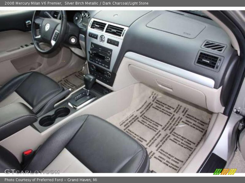 Silver Birch Metallic / Dark Charcoal/Light Stone 2008 Mercury Milan V6 Premier