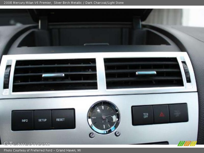 Silver Birch Metallic / Dark Charcoal/Light Stone 2008 Mercury Milan V6 Premier