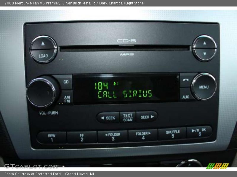 Silver Birch Metallic / Dark Charcoal/Light Stone 2008 Mercury Milan V6 Premier