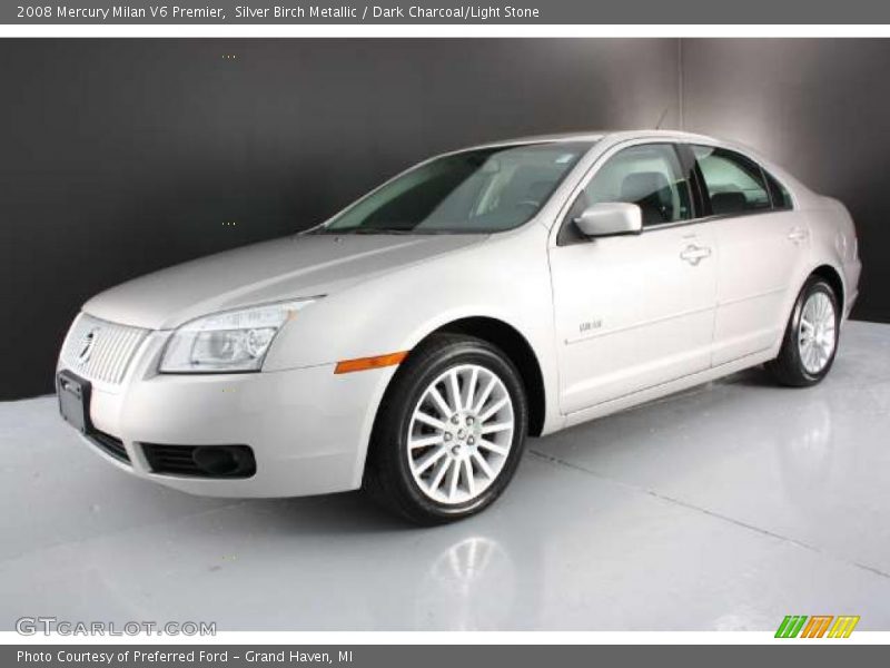 Silver Birch Metallic / Dark Charcoal/Light Stone 2008 Mercury Milan V6 Premier