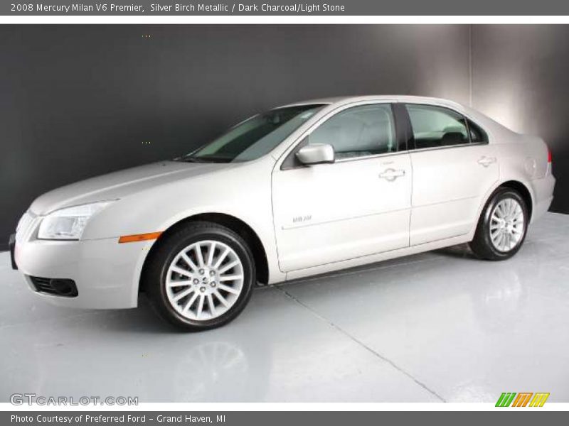 Silver Birch Metallic / Dark Charcoal/Light Stone 2008 Mercury Milan V6 Premier