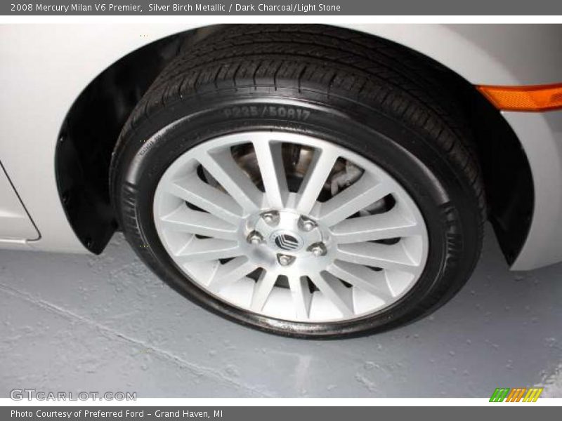 Silver Birch Metallic / Dark Charcoal/Light Stone 2008 Mercury Milan V6 Premier