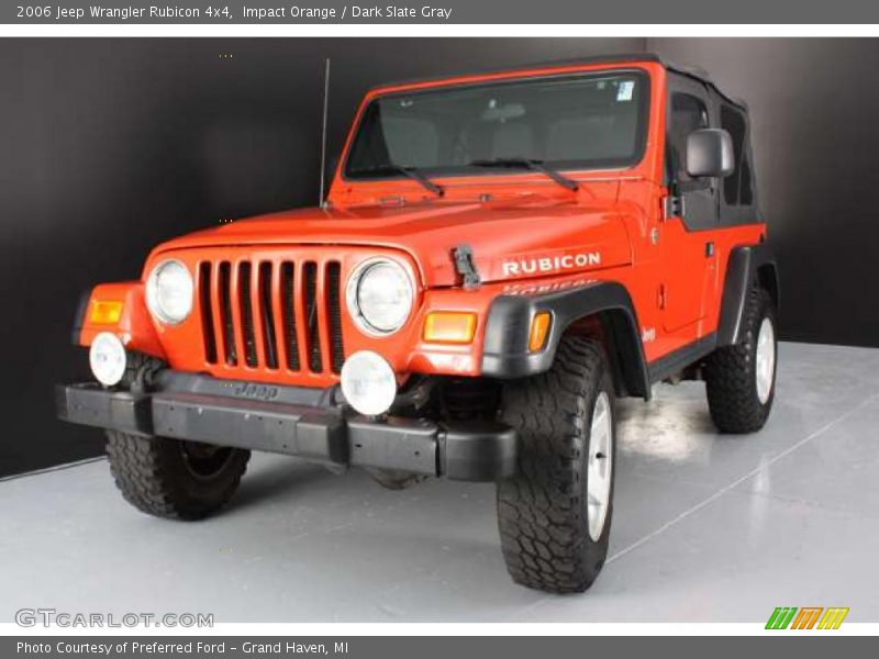 Impact Orange / Dark Slate Gray 2006 Jeep Wrangler Rubicon 4x4