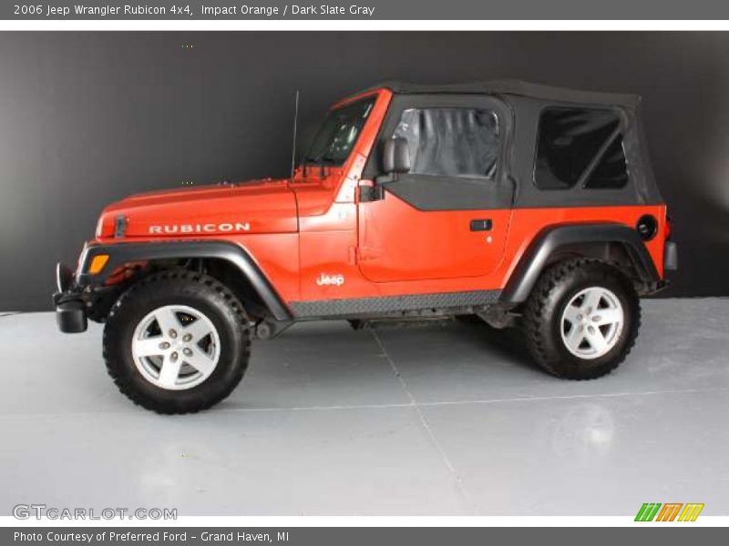 Impact Orange / Dark Slate Gray 2006 Jeep Wrangler Rubicon 4x4