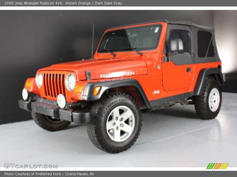 Impact Orange / Dark Slate Gray 2006 Jeep Wrangler Rubicon 4x4